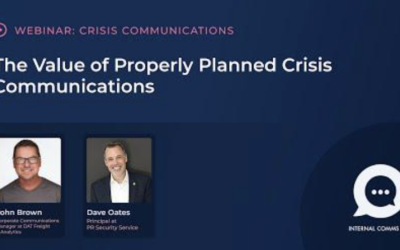 The Value of Properly Planned Crisis Communications
